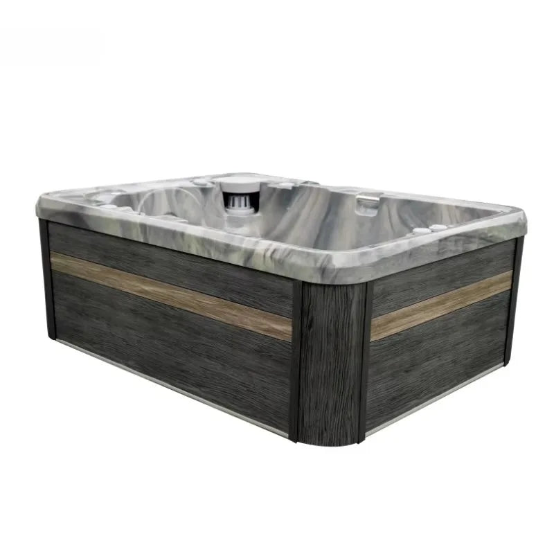 7 Person Hot Tub 105 Jets Waterfall 38 LED Lights