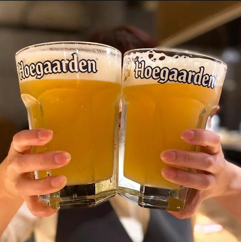 Large Glass Beer Mug Ultra High Capacity Hexagonal Beer Cup