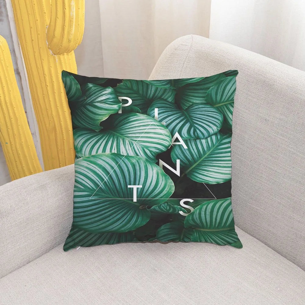 Cushion Cover Green Throw Pillow Cover