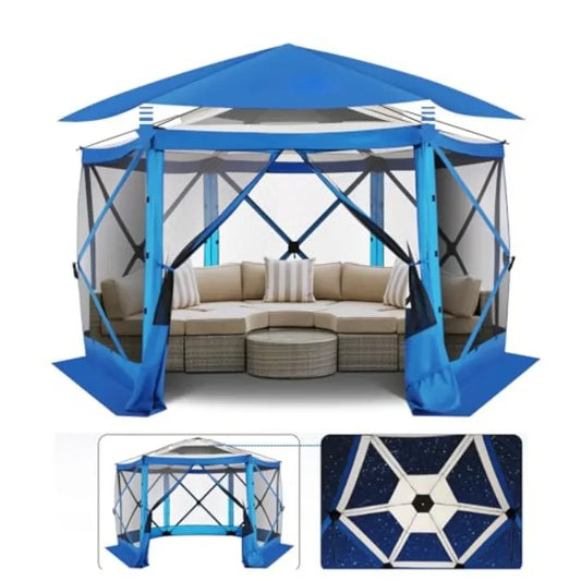 12x12 FT Pop Up Tent Gazebos On Clearance with Removable Roof