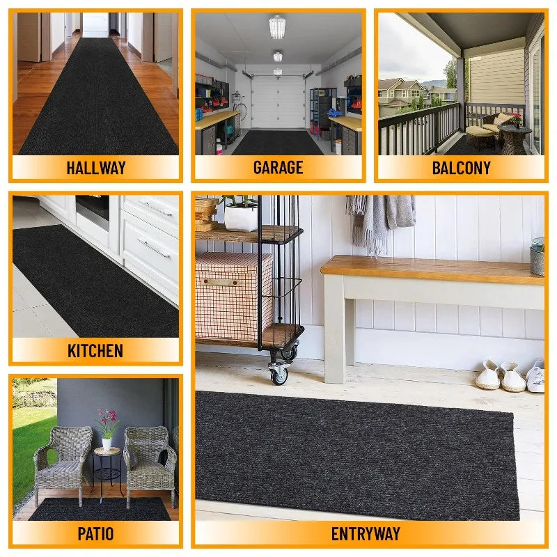 Non-Slip Area Rug for Entryway 2' x 3'11" Indoor/Outdoor