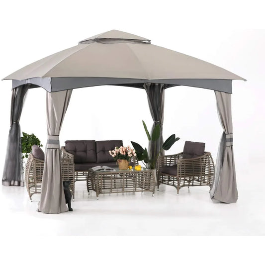 10x10 Outdoor Gazebo - with Mosquito Netting,