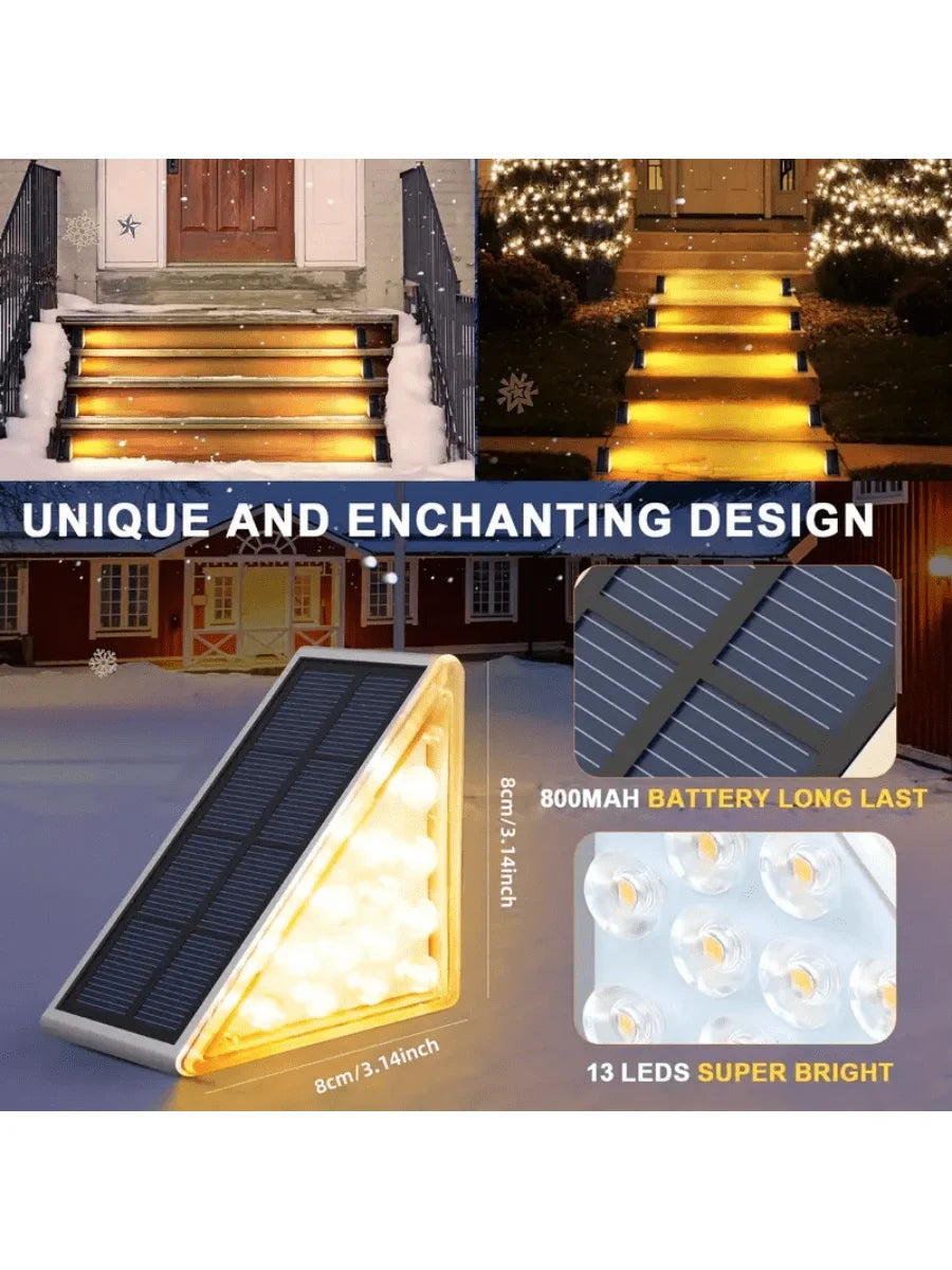2PC Solar Outdoor Staircase Lights