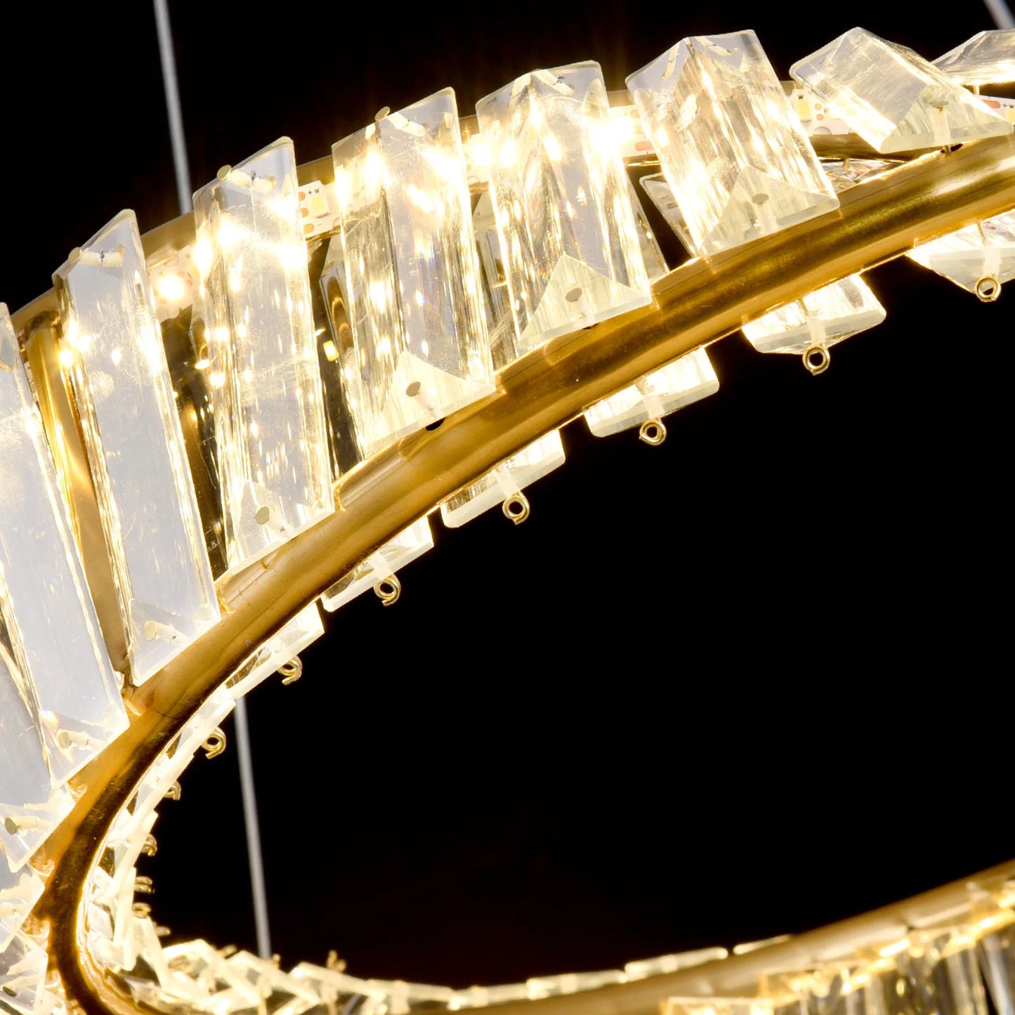 Led Luxury Ring Pendant Lights For Living Dining Room