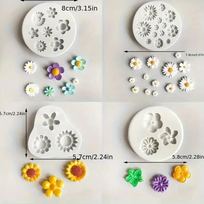 1 Piece 3D Elegant Rose Silicone Mold - Reusable Flexible Mold for Candles, Resin Art, Handmade Soap and Clay Making