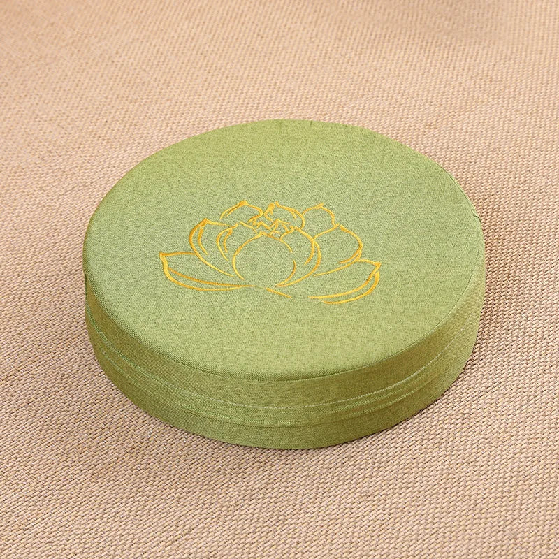 40X6CM Yoga Meditation Linen Cushion  Mat Removable Washable