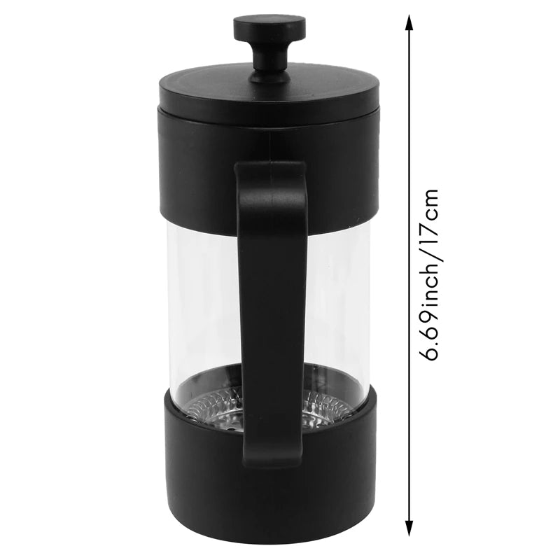 French Press Coffee & Tea Maker,  Dishwasher Safe,Black