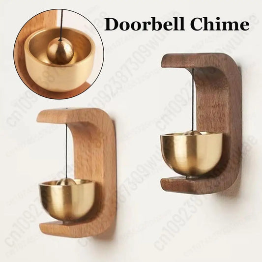 Hanging Wood Doorbell Chime Magnetic Loud Door Bell