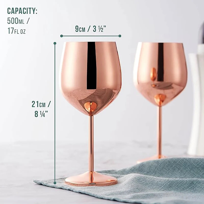 4PCS New Stainless Steel Cocktail Metal Wine