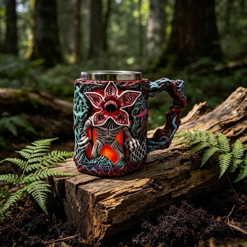 Monster Shape Mug Outdoor Camping 3D Texture Cup Coffee