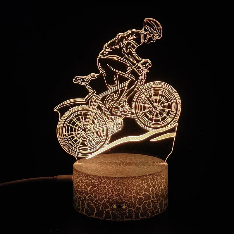 Mountain Bike Night Light LED USB 16 color - Remote Room