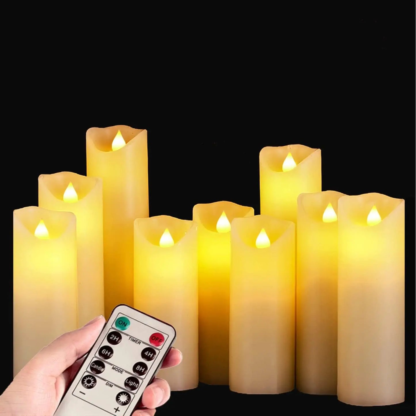 LED Candles Flameless Candles Set of 9 - 300 Hours