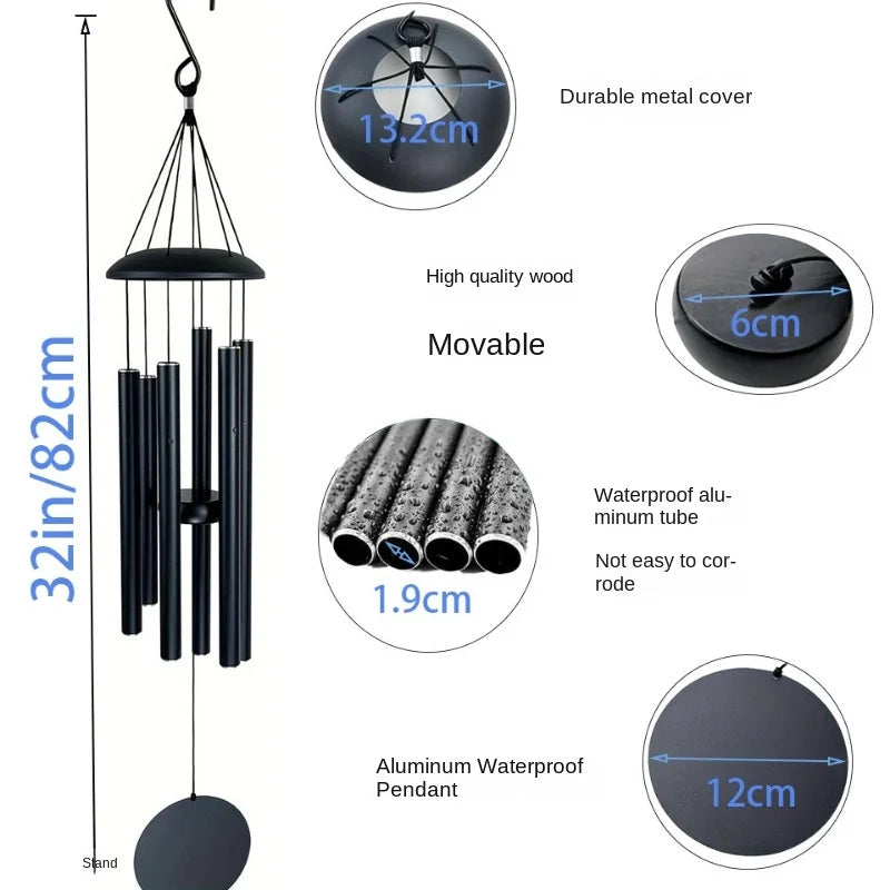 Music Wind Chime Classic Metal Wind Chime Aluminum