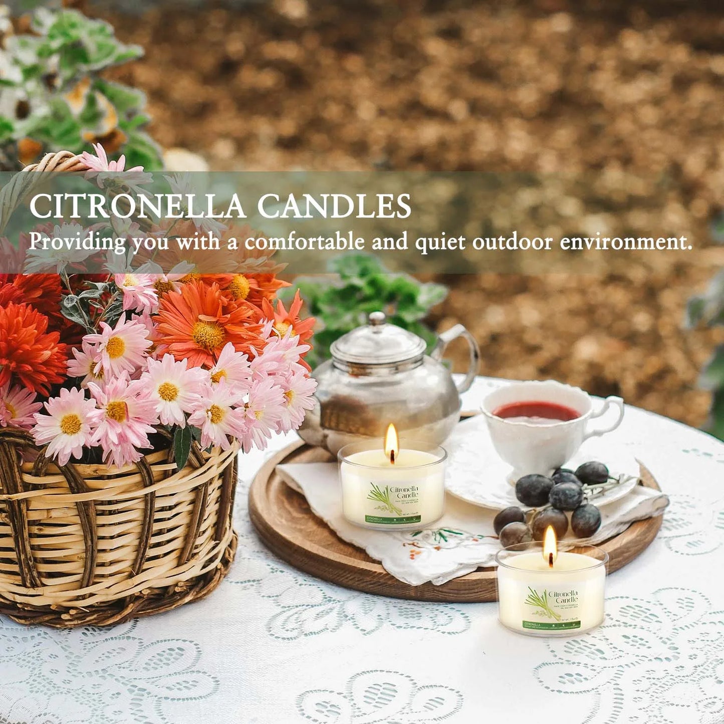 40-piece scented candles, with a fresh citronella fragrance-1.2 ounces in size,