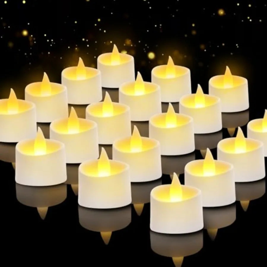 White Flameless LED Tea Lights
