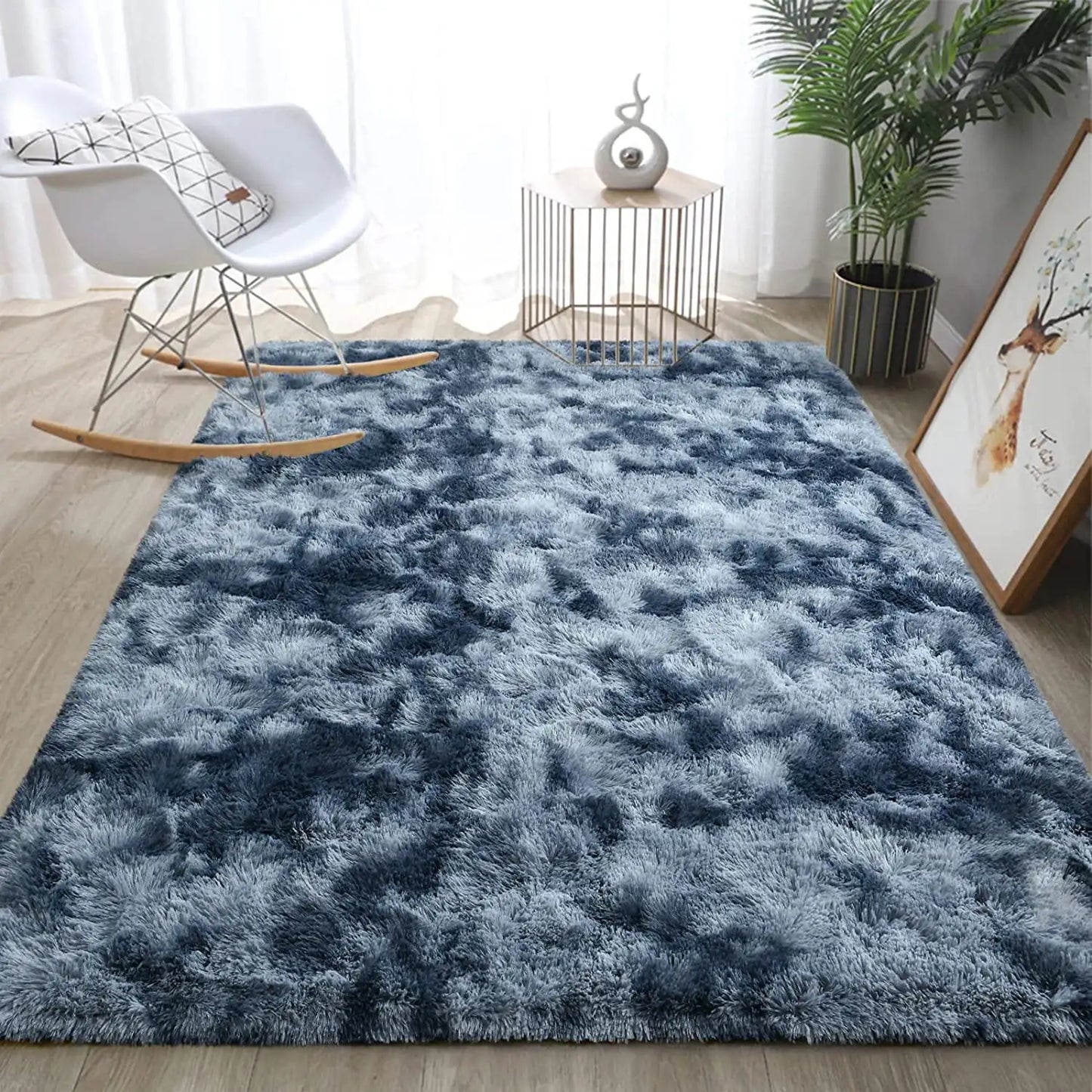 Lochas Super Soft Plush Tie Dye Velvet Rugs