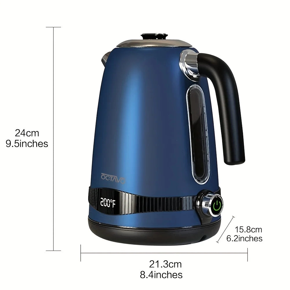 1pc 1.8QT Electric Kettle, US Plug, 7 Heat Settings & LED Display (1100W)
