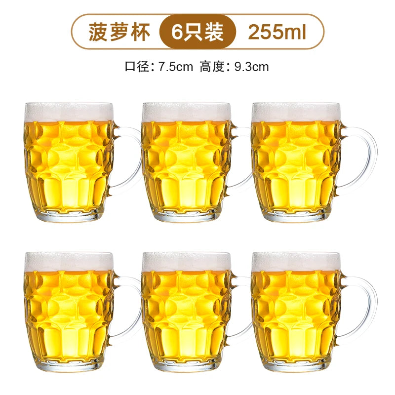 Thickened Glass Beer Mug Ultra Large Capacity