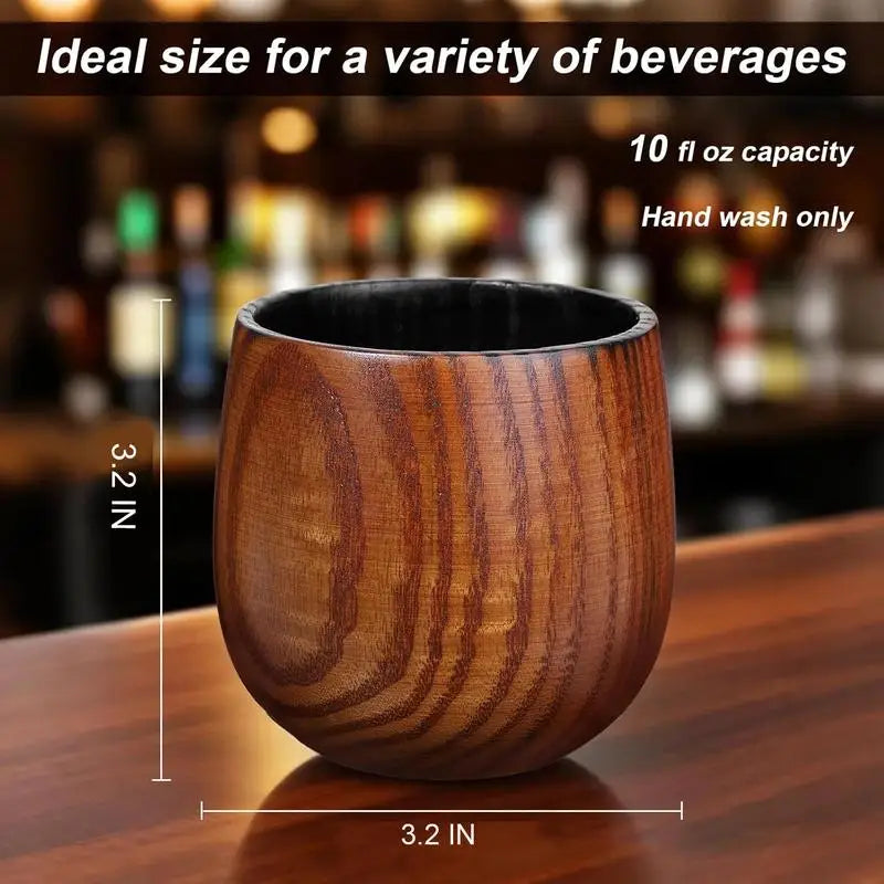 350ML Whiskey Enhancing Wooden Tumbler Wooden Old Fashioned