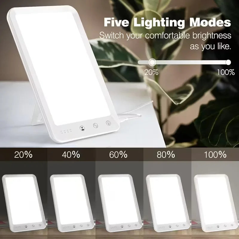 LED SAD Light,10000 Luxs Natural Sunlight Lamp, Dimmable