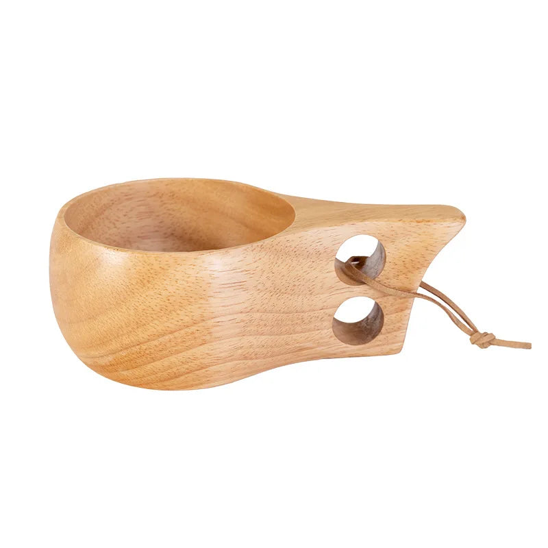 New200ml Outdoor Wood Cup Mug Coffee Milk Acacia-Wood