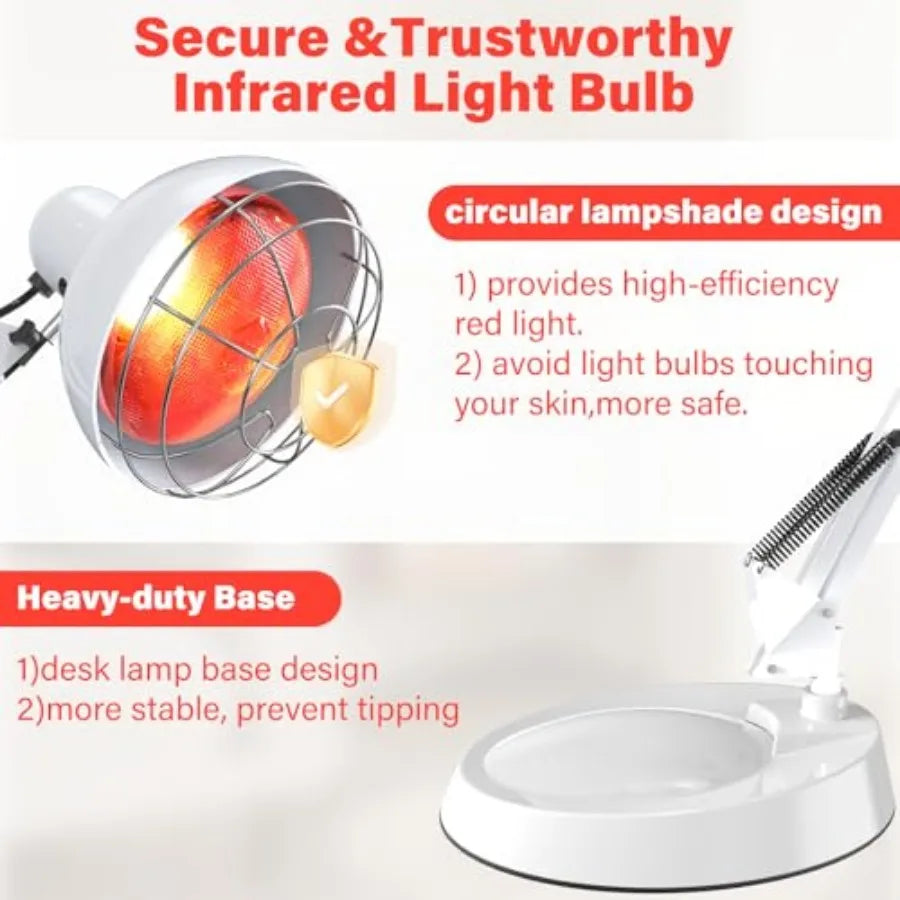 Near Infrared Lamp, Infrared Therapy Bulb Heat Lamp Red Light Therapy