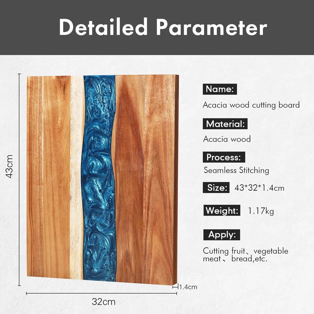 Acacia Wood Resin double-sided Cutting Board