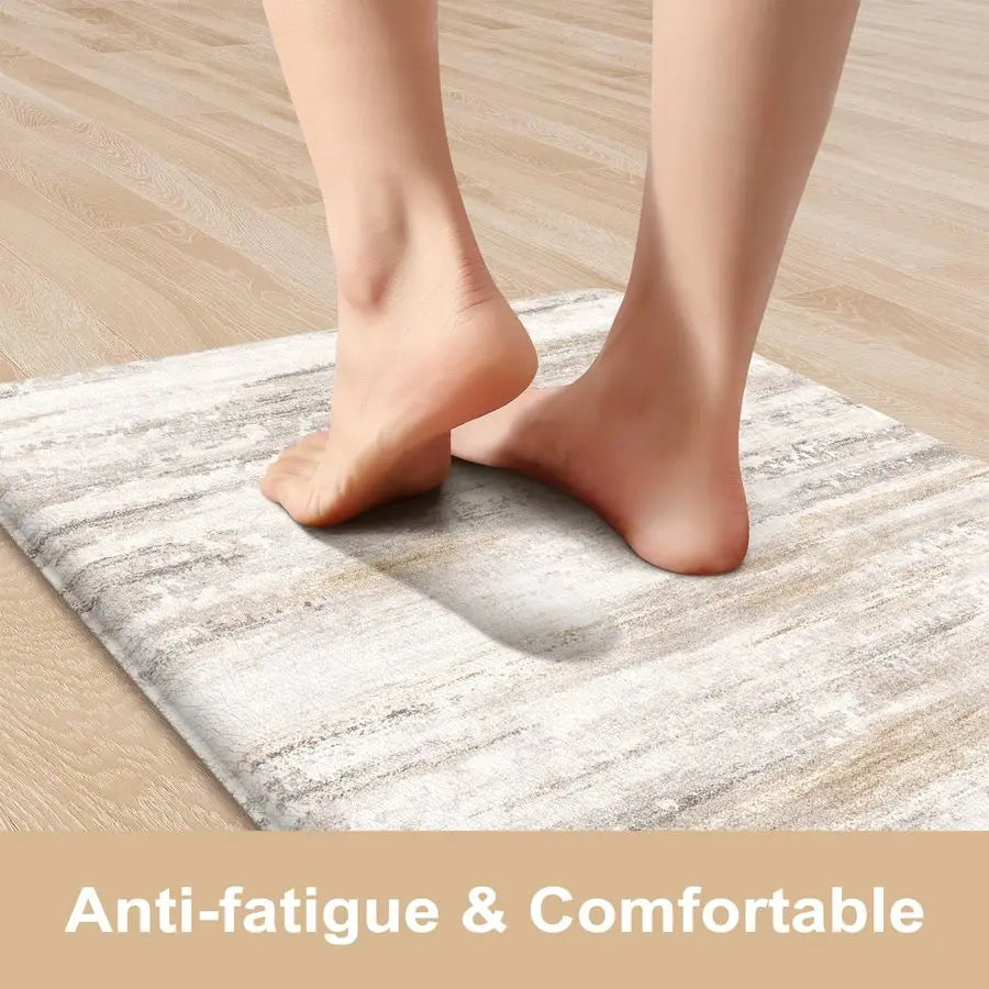 Anti Fatigue Kitchen Mats for Floor 2 Piece, Memory Foam