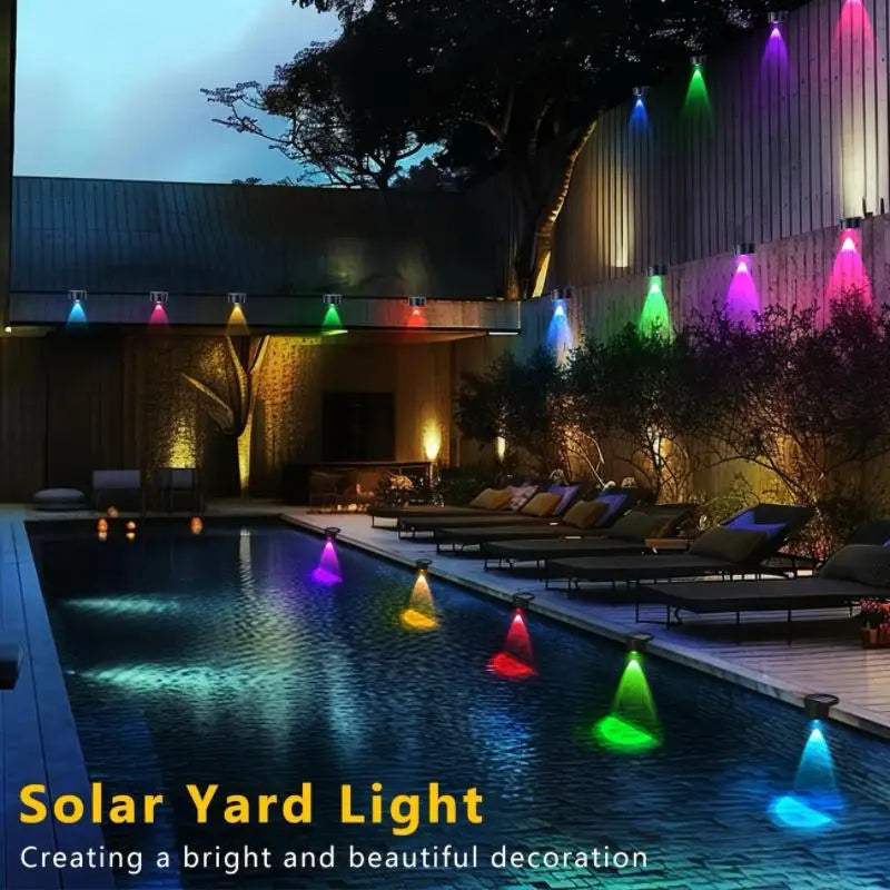 Solar LED Lights Outdoor Garden Light Deck