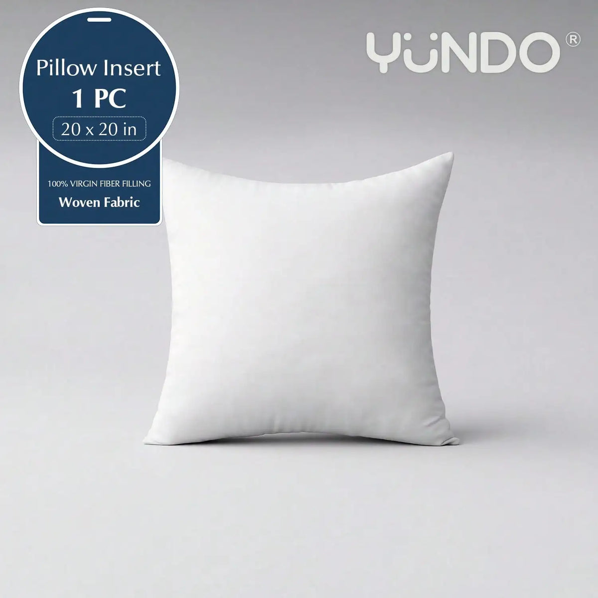 18-Inch 20-Inch 22-Inch Multi-Pack White Pillow Inserts, 2pcs 4pcs 100% Microfiber Filled