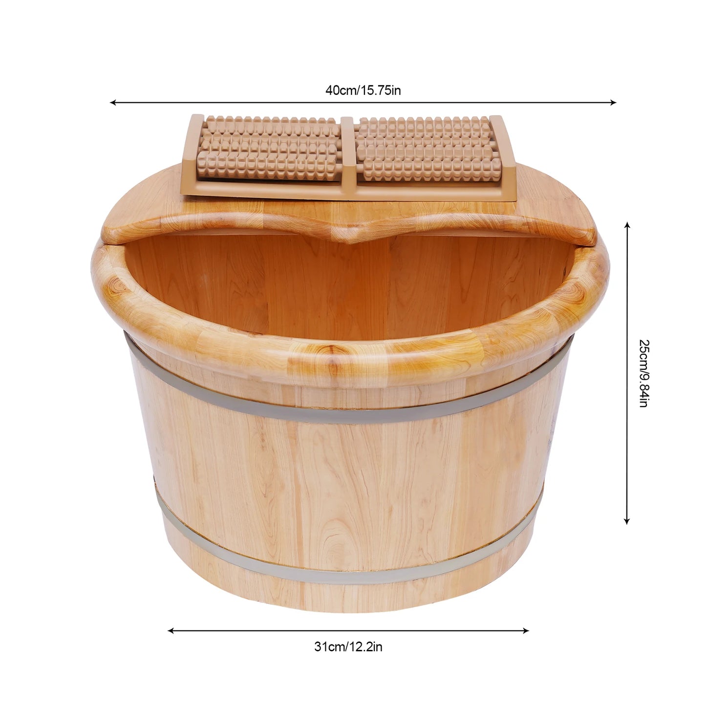 Foot Basin Foot Bath Bucket Foot Massage Plus Cover Plate