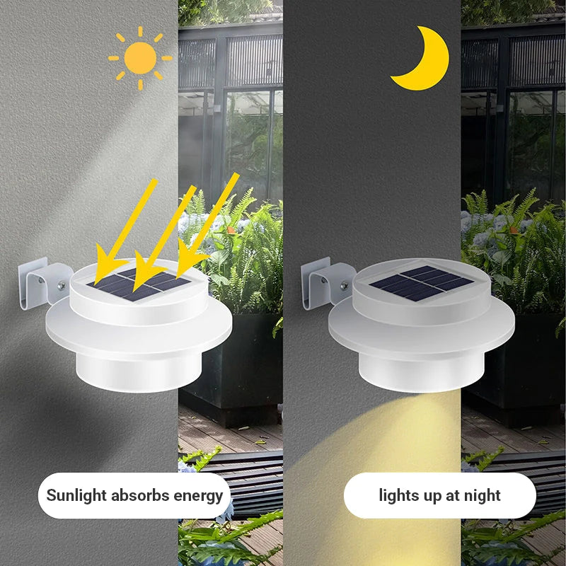 Solar Powered Lights Outdoor Fence LED Lighting