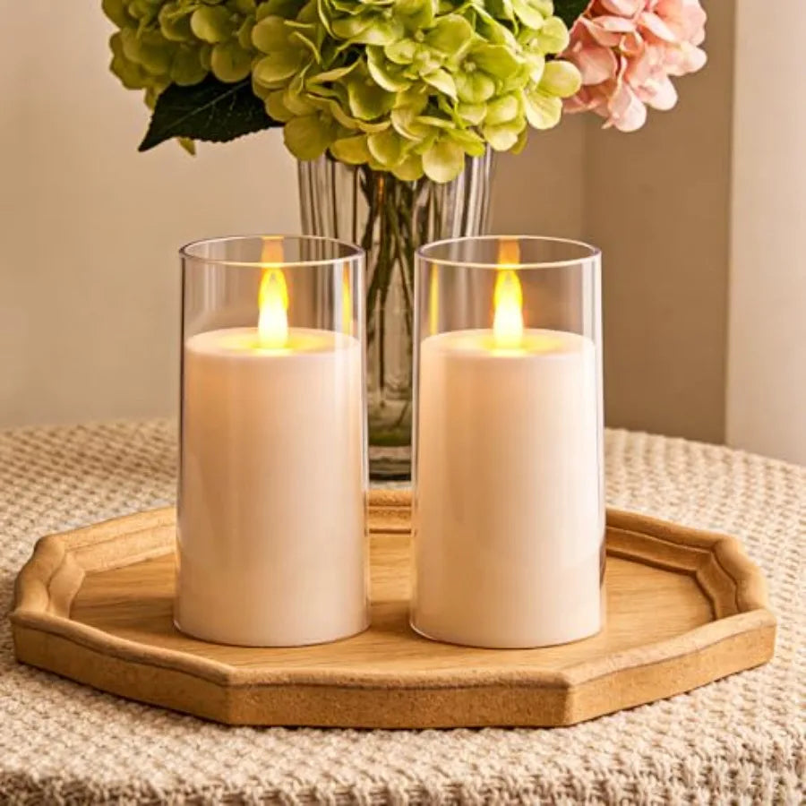 Realistic Flickering Flameless Candles, Battery Operated Candles,