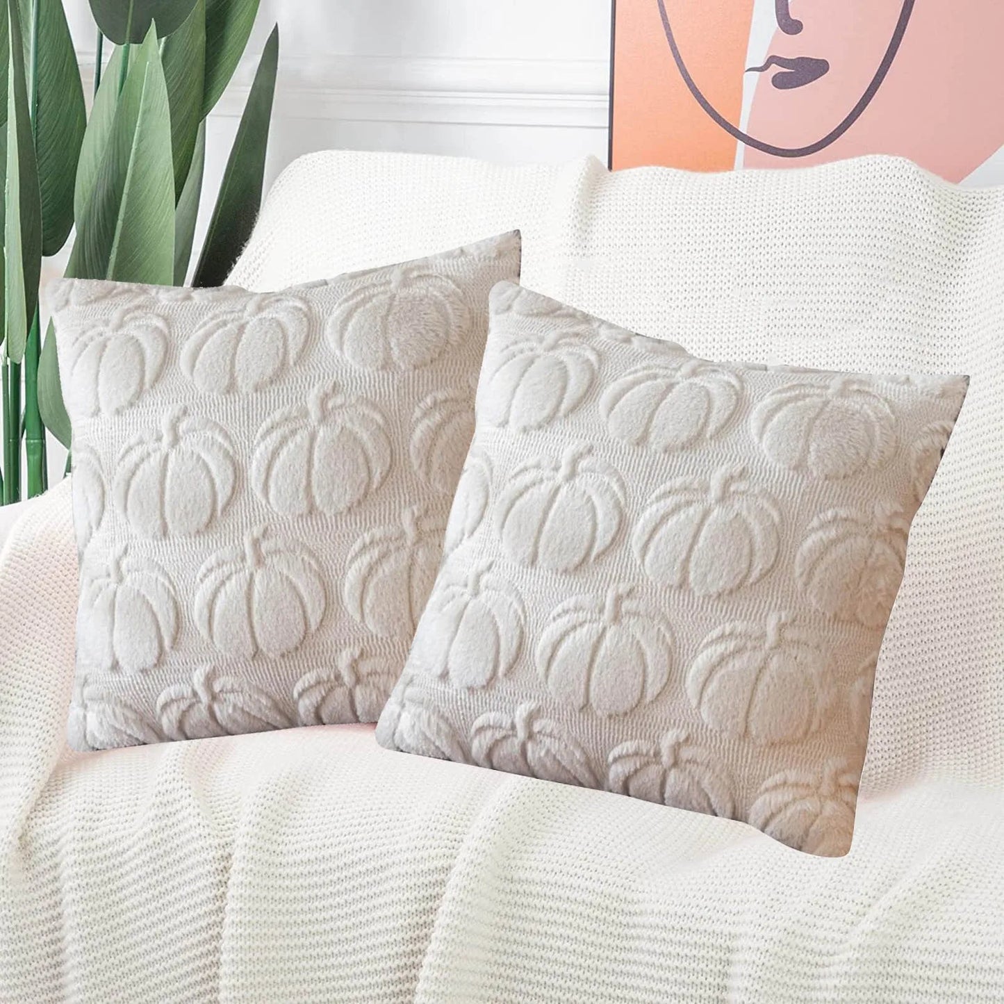 Pumpkin Fall Pillow Covers Halloween Throw Pillow