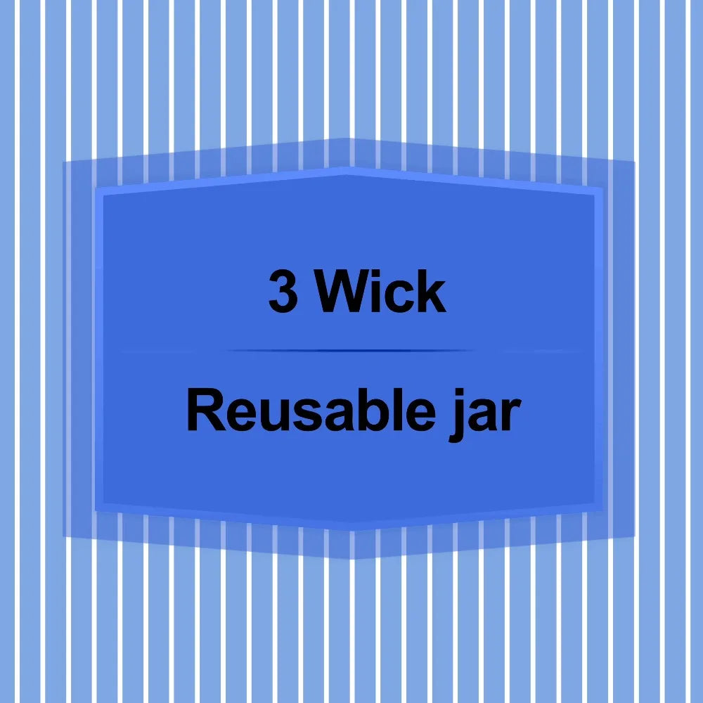 3 Wick Textured Wrapped Starlit Skies Scented Candle 14 oz