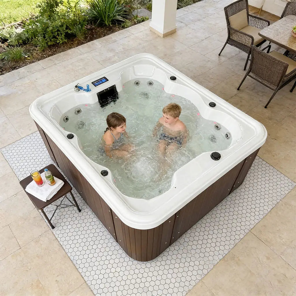 Hot Tub Whirlpool Hydrotherap 4 Person27 Jets LED Light