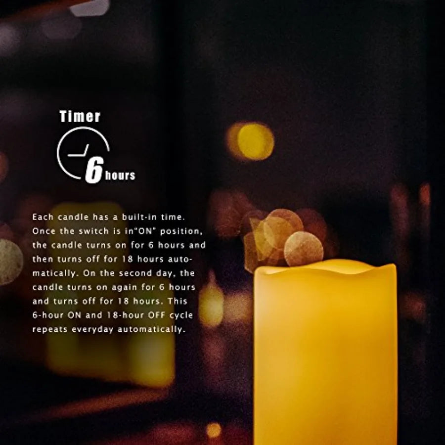 Waterproof Outdoor Battery Operated Flameless Candles