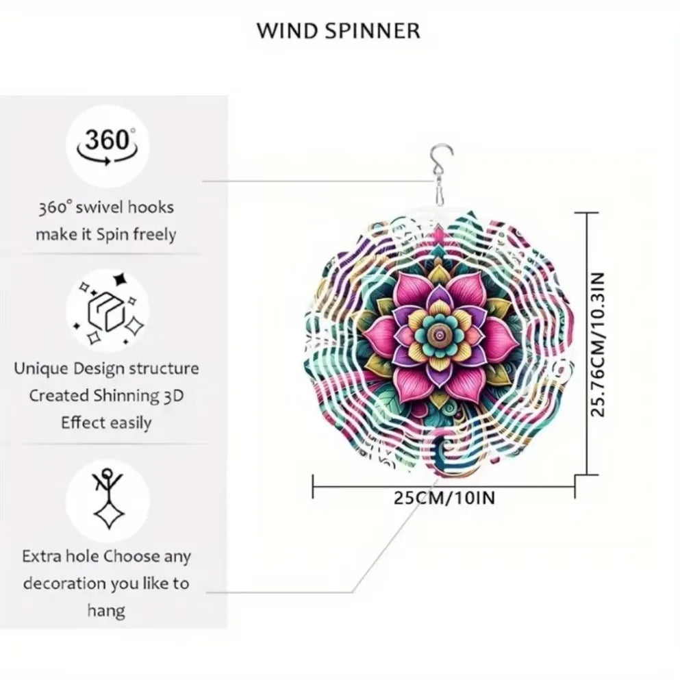 1PC Solar Wind Chime |Solar-Powered Metal Art