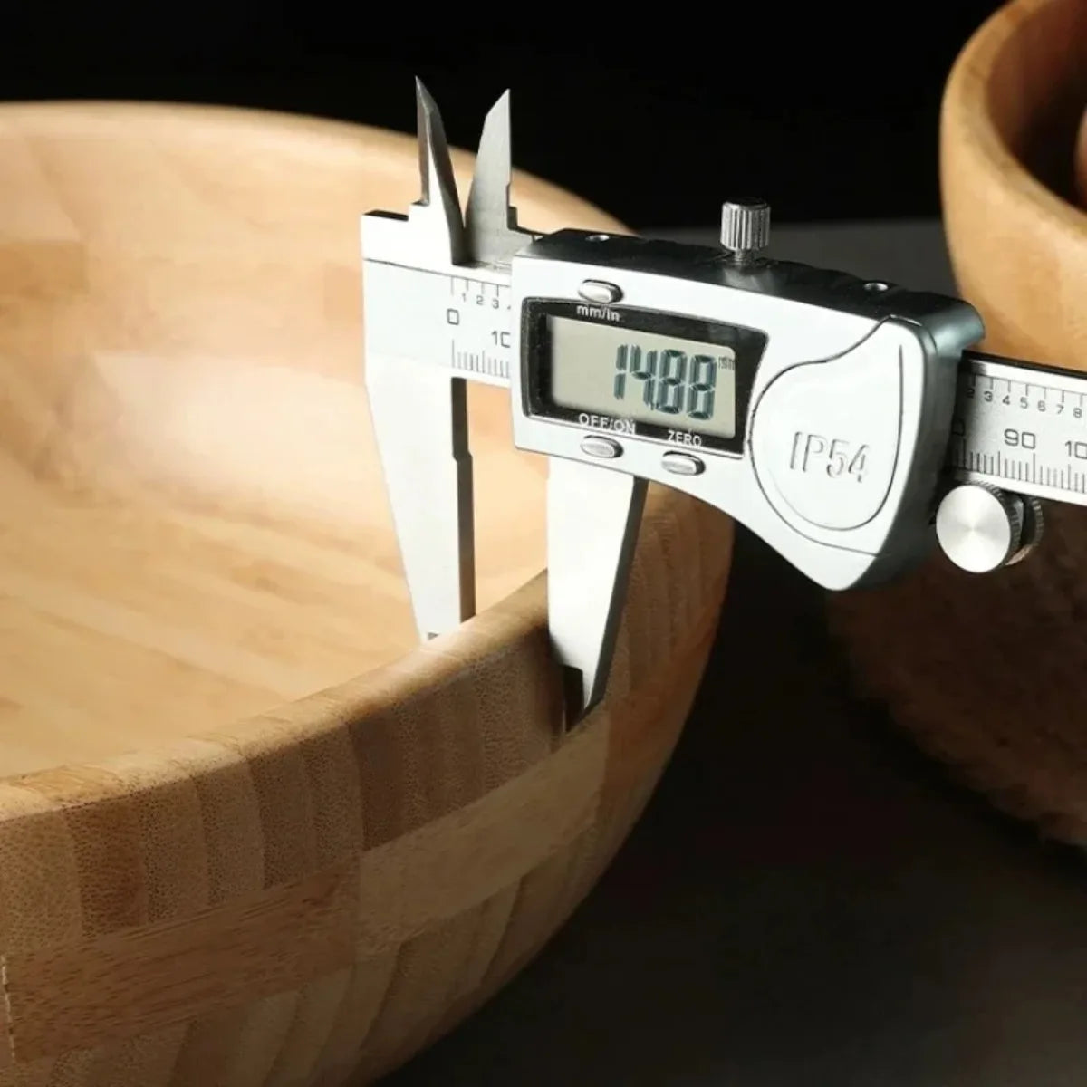 Large Bamboo Salad Bowl Wooden Mixing Bowl
