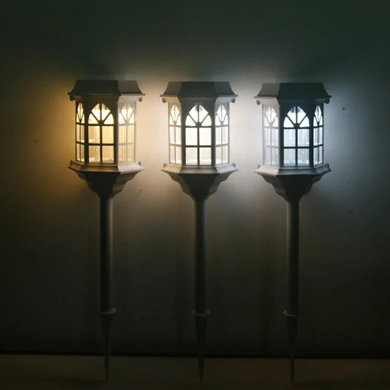 Solar Powered Lights Pathway LED Outdoor Lamp