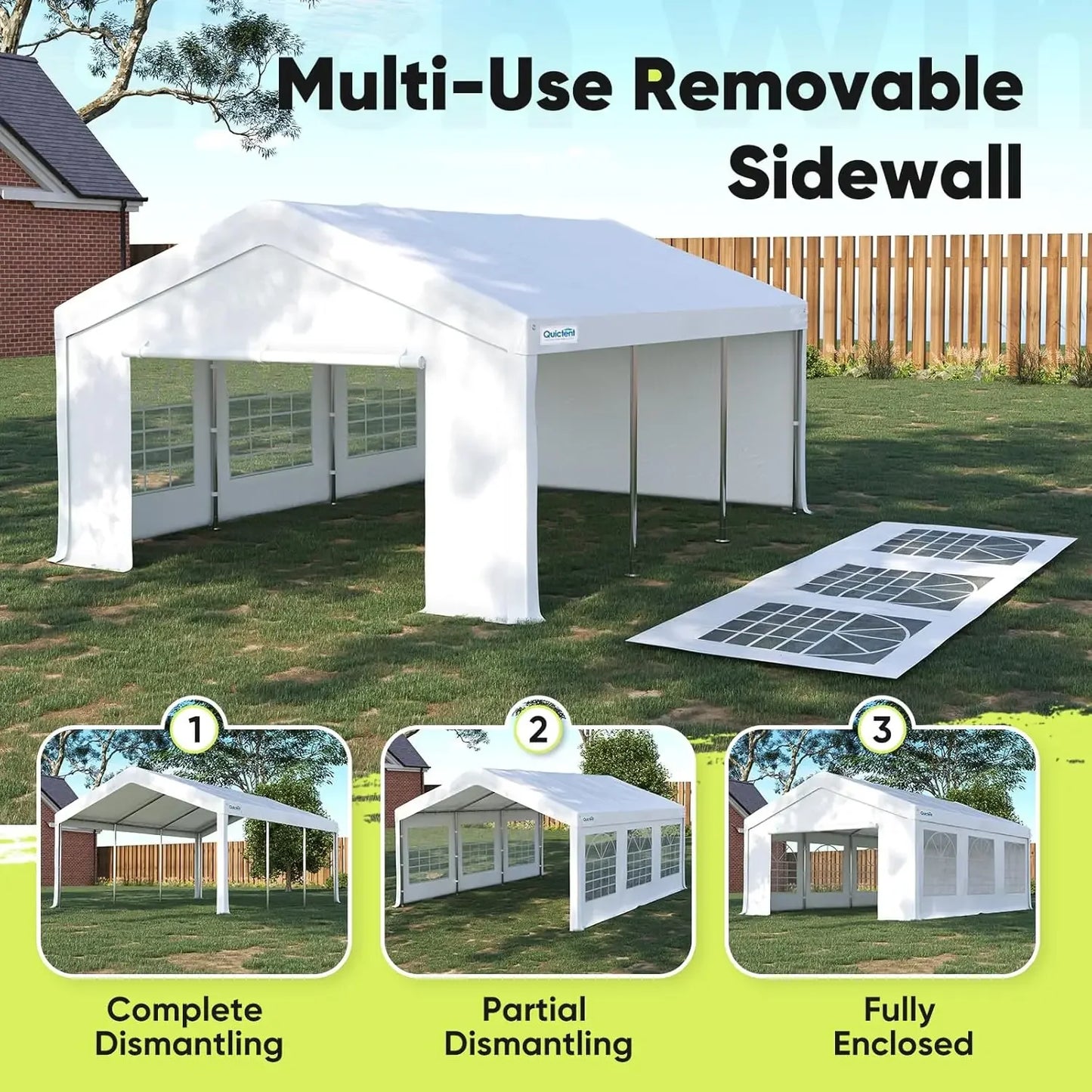 Heavy Duty 13x20 Party Tent  White Gazebo