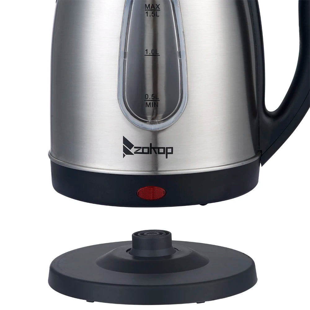 1.5L stainless steel electric kettle Silver