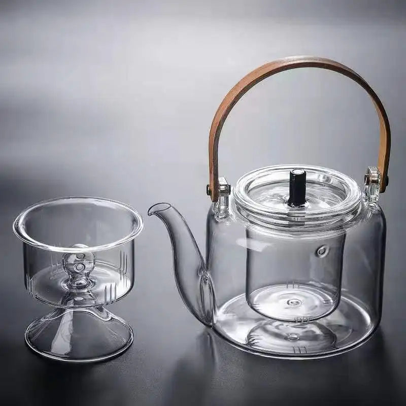 Kettle Electric Pottery Stove Heating Filter Glass Steaming Teapot
