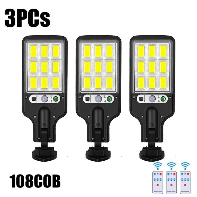 Solar Street Lights Outdoor, Solar Lamp With 3 Light Modes