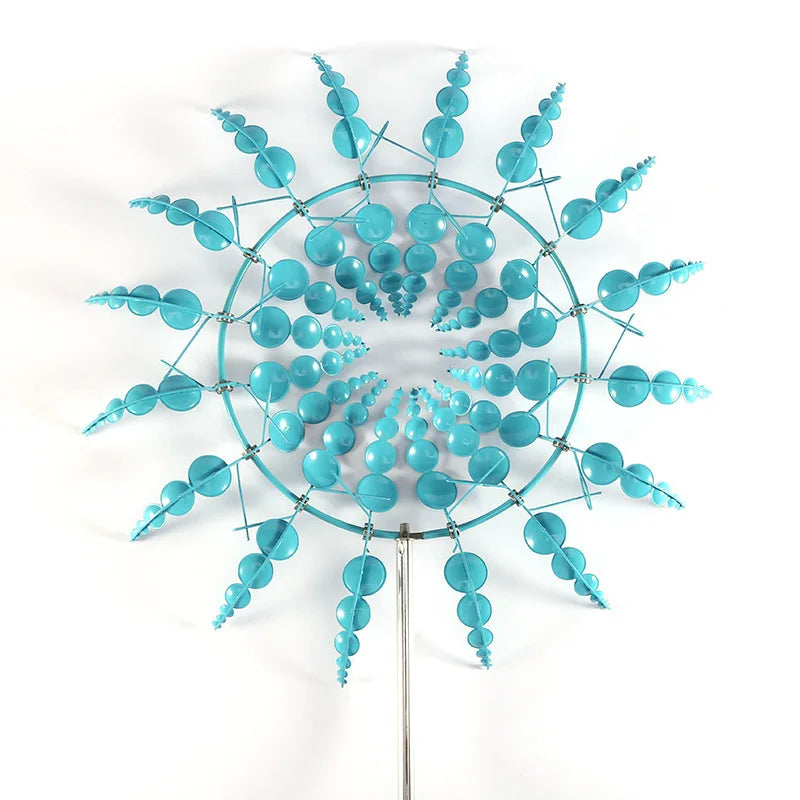 Unique Wind Collector Magical Kinetic Energy Metal Windmill Rotator