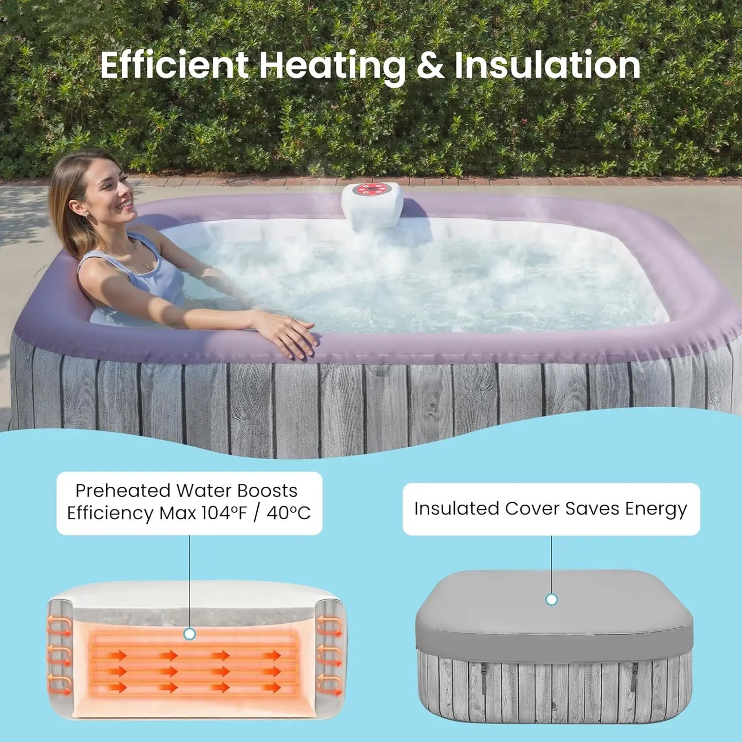 Portable Outdoor Spa Four To Six Person Inflatable