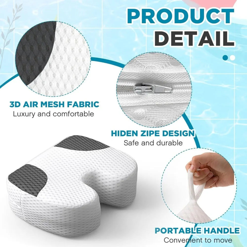 2 Pcs Hot Tub Booster Seat Weighted Inflatable Cushion
