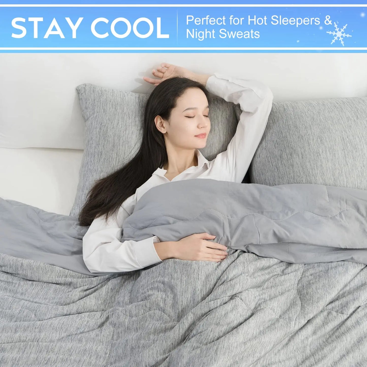 Cooling Comforter, Cooling Blanket with Chill Cooling Fiber