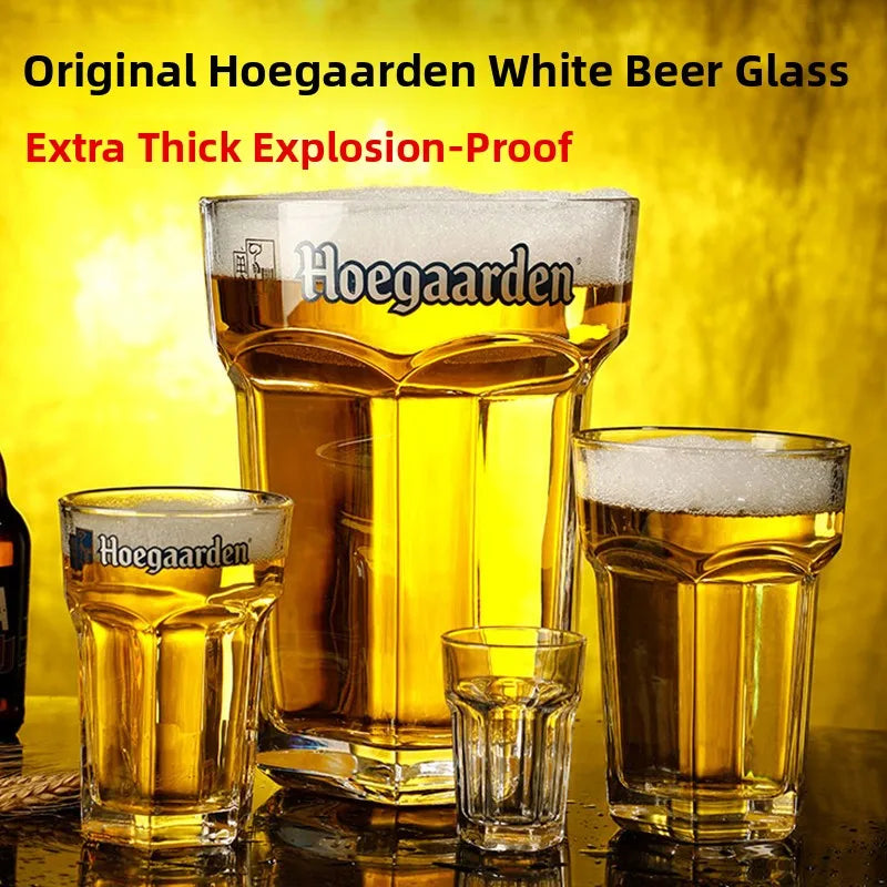 3L White Craft Beer Glass Heat Resistant Large Hexagonal Pint Glass