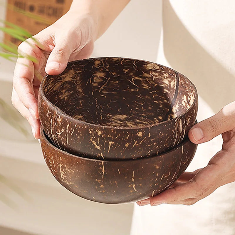 Coconut Shell Bowl Natural Old Coconut Shell Wooden